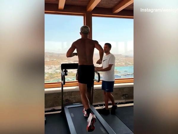 Instancabile Wesley: allenamento con vista