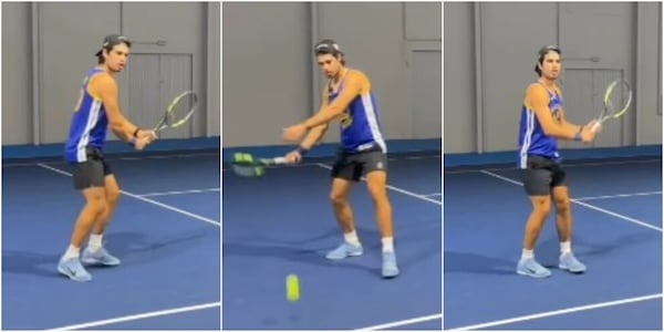 Alcaraz, il rientro è sempre più vicino: Carlos si allena con la racchetta