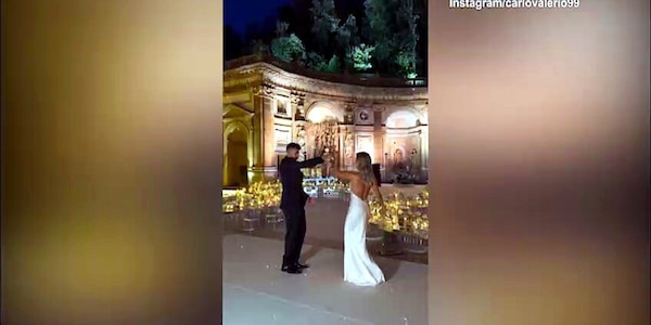 Matrimonio El Shaarawy-Pagani: il romantico ballo degli sposi