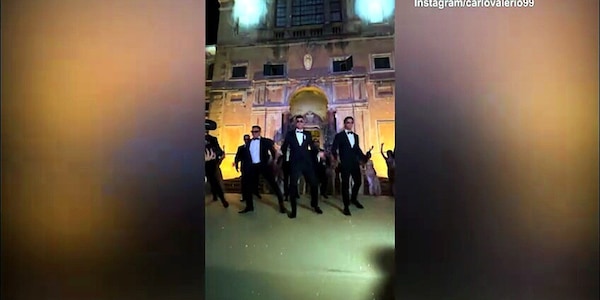 El Shaarawy, che spettacolo il balletto al matrimonio
