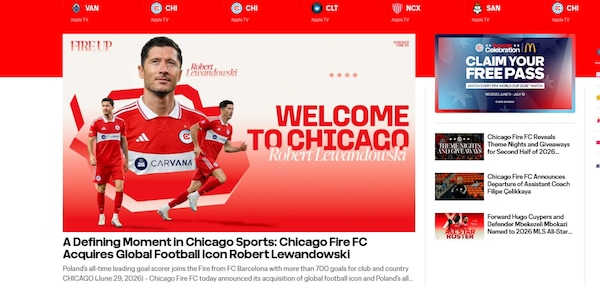 Ufficiale: Lewandowski firma con i Chicago Fire