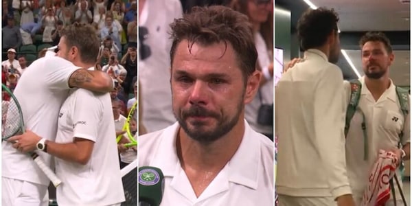 Berrettini con l'asciugamano corre verso Wawrinka: l'omaggio bellissimo di Matteo nell'ultima di Stan a Wimbledon