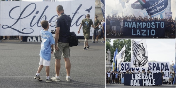 Lazio, migliaia di tifosi a Ponte Milvio: la grande manifestazione contro Lotito