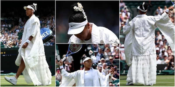 Osaka dà spettacolo anche in 'total white': l'outfit incanta il pubblico di Wimbledon