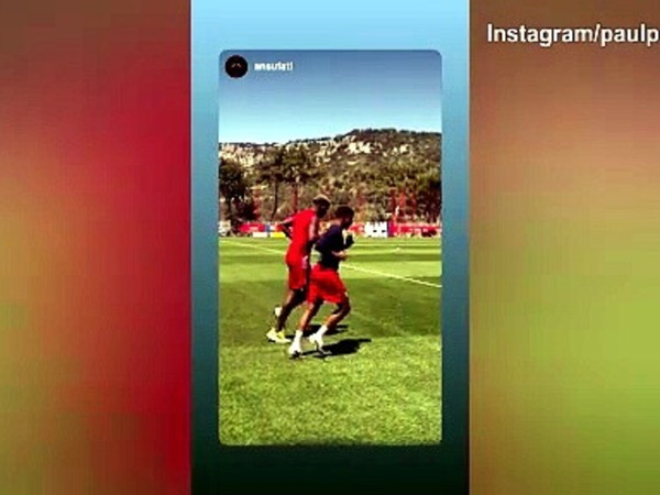 Pogba si allena con il suo amico Ansu Fati