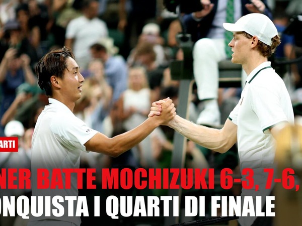 Spettacolo Sinner, battuto Mochizuki