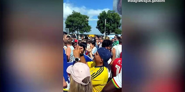 Argentina, Lady Martinez entra allo stadio