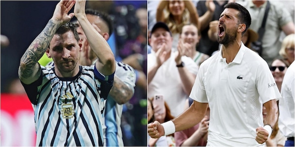 Djokovic in campo più di 5 ore, scherza su Messi: "Magari potessi giocare io 90 minuti". La storia incredibile di due fenomeni di 39 anni