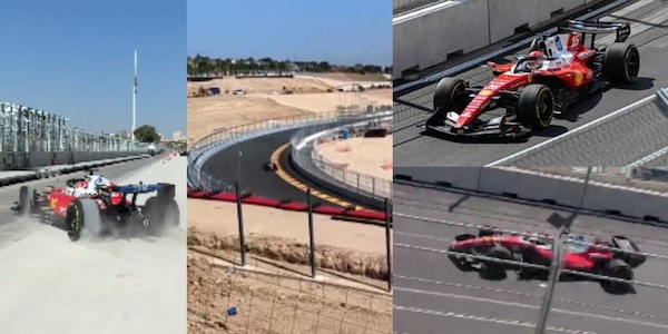 Ferrari, primo storico giro al Madring: le immagini del filming day sul circuito ancora in costruzione