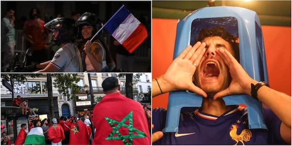 Festa nella notte a Parigi per la vittoria della Francia sul Marocco ai Mondiali