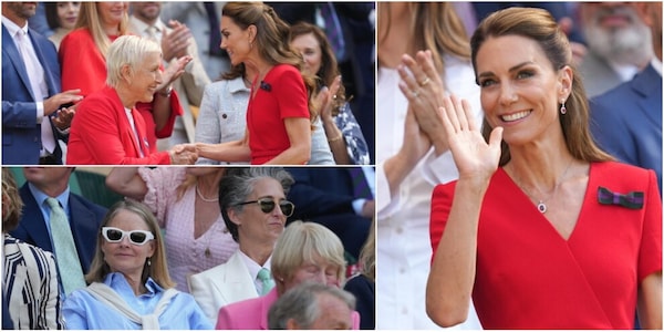 La principessa Kate a Wimbledon per la finale femminile, nel Royal Box c'è anche Jodie Foster