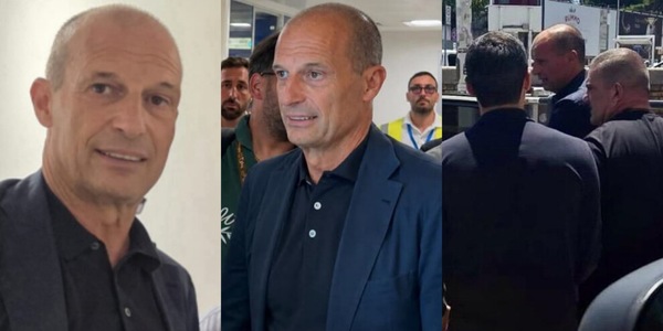 Napoli, inizia l'era Allegri: Max è sbarcato a Capodichino