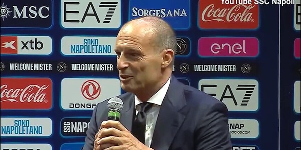 Allegri: "Seconda volta che prendo la squadra di Conte, speriamo..."