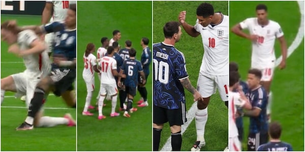 Bellingham contro Messi, scoppia la rissa dopo appena due minuti: Inghilterra-Argentina è ad alta tensione