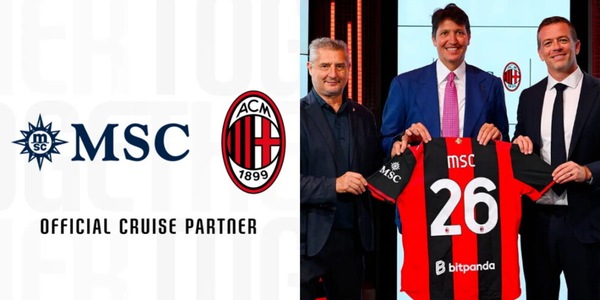 Ac Milan e MSC Crociere ancora insieme: da Milano al mondo, il viaggio continua