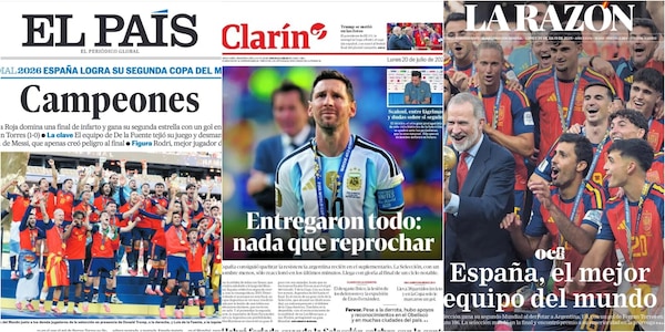 La stampa spagnola: "Campeones", "El mejor equipo del mundo". In Argentina: "Entregaron todo"