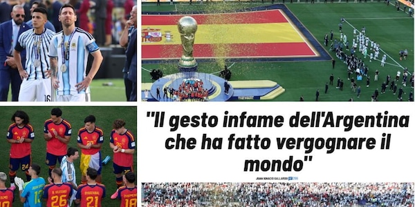 L'Argentina non guarda la premiazione, la reazione furiosa degli spagnoli: "Gesto infame e spregevole"