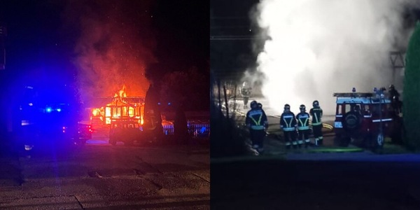Incendio a Dimaro vicino al ritiro del Napoli