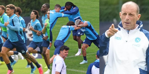 Corsa ed esercizi uno contro uno: il Napoli continua ad allenarsi sotto gli occhi attenti di Allegri