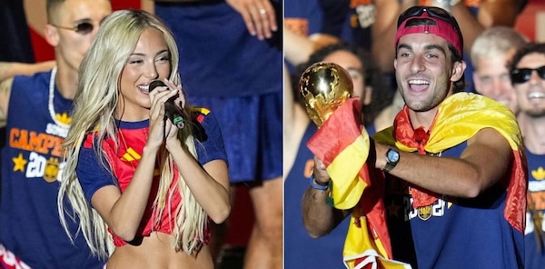Ferran Torres e Ana Mena insieme, "scintille alla festa per la vittoria della Spagna"