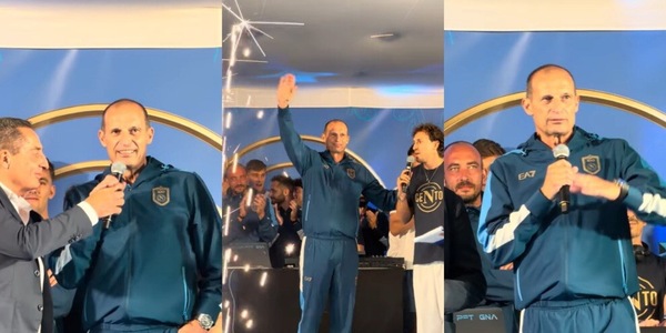 Allegri spiazzato dal coro "Chi non salta juventino è": la reazione è tutta da ridere