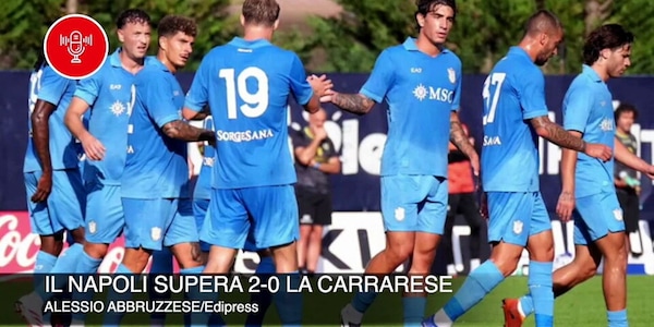 Il Napoli supera la Carrarese. La Lazio ne fa 6 al Flaminia Civita Castellana