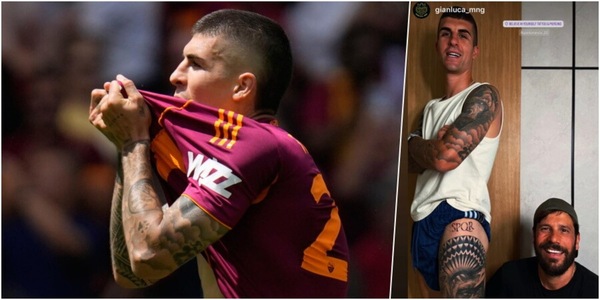 Mancini, la Roma sulla pelle: il nuovo tatuaggio è un messaggio di orgoglio giallorosso