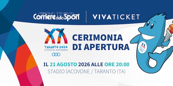 Biglietti Cerimonia di Apertura Taranto 2026: vivi l’inizio dei Giochi del Mediterraneo