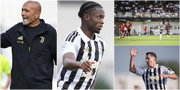La grinta di Spalletti, la gioia di Douglas Luiz e la carica di Milik: le foto di Juve-Nizza