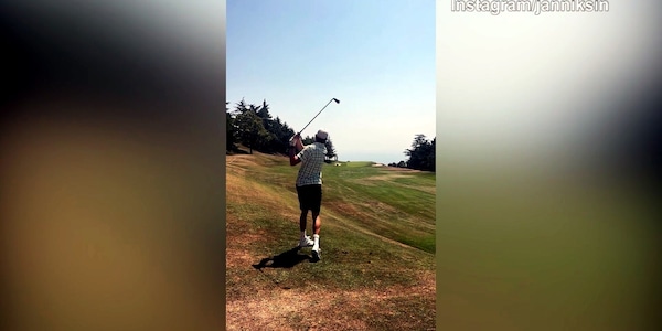 Sinner gioca a golf in attesa dei tornei Usa
