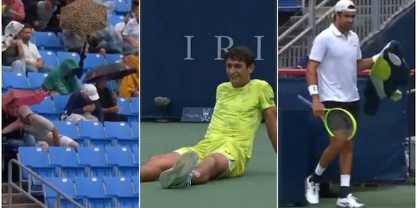 Assurdo a Montreal, Berrettini in campo per meno di un game: gara sospesa per pioggia. E Navone reagisce così