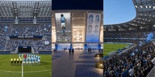 Come sarà il nuovo Stadio Maradona, il progetto presentato dal Comune: tutte le immagini