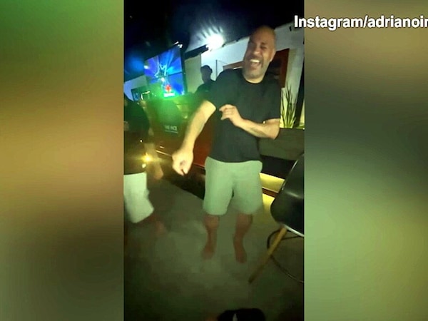 Il ballo di uno scatenato Adriano