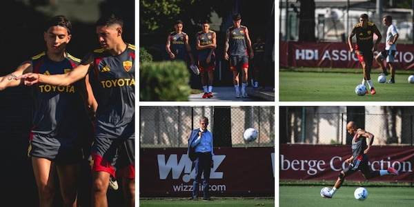 Molina e la Roma si allenano a Trigoria sotto gli occhi del nuovo Ceo. E Dybala indica la via