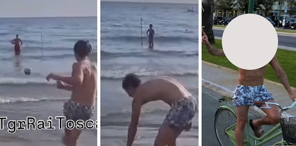 Incredibile colpo del mercato italiano va a Forte dei Marmi e gioca in spiaggia con i bambini: lo riconoscete?