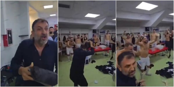 Il presidente lancia soldi nello spogliatoio: la scena assurda in Conference League