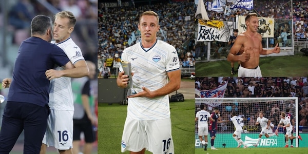 Frattesi subito in gol con la Lazio: entra e segna dopo cinque minuti a Bologna FOTO