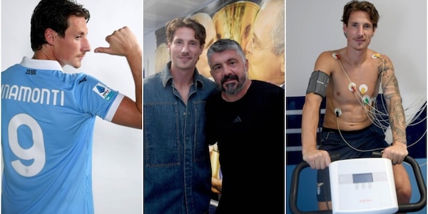 Pinamonti, primo giorno alla Lazio: l'abbraccio con Gattuso e le visite mediche a Formello
