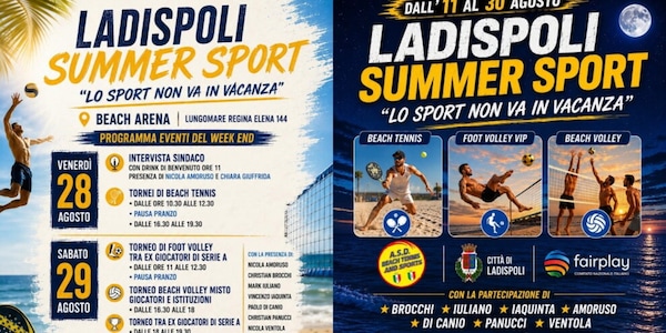 Lo sport a Ladispoli non va in vacanza con Ladispoli Summer Sport