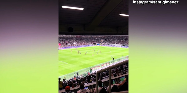 Milan, Santi Gimenez allo stadio per assistere alla vittoria sul Venezia