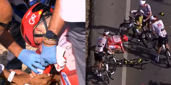 Clamoroso alla Vuelta: caduta e ritiro per Pogacar