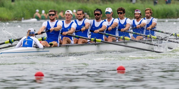 Canottaggio, sesto posto per l'otto azzurro maschile ai Mondiali di Amsterdam