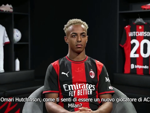 Hutchinson, prime parole in rossonero: "Un sogno essere qui"