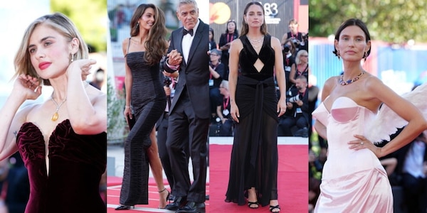 Amal Clooney incanta Venezia insieme a Bianca Balti, Greta Scarano e Matilde Gioli