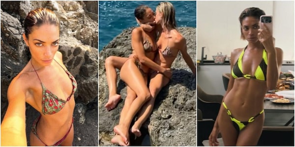 Elodie e il bacio con Franceska tra gli scogli: le vacanze al mare fanno impazzire i social
