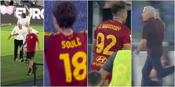Roma, un tris nel destino: Soulé come El Shaarawy, il gol nel finale e l'abbraccio di Gasperini