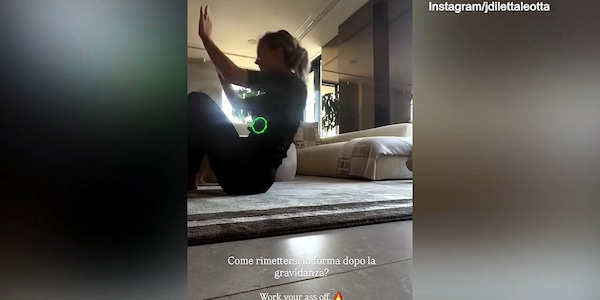 Diletta Leotta, il workout post gravidanza