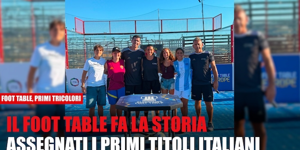 Foot Table, a Roma i primi campioni italiani