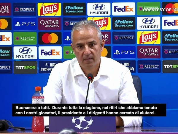 Clamoroso Fenerbahce, l'allenatore Kartal si dimette in conferenza stampa dopo il pareggio contro la Roma