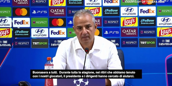 Clamoroso Fenerbahce, l'allenatore Kartal si dimette in conferenza stampa dopo il pareggio contro la Roma